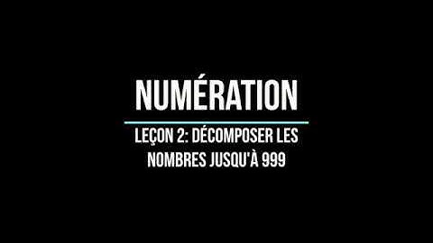 TUTO : DÉCOMPOSER LES NOMBRES JUSQU