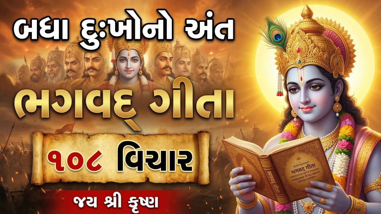 ભગવદ્ ગીતા 108 વિચાર | Bhagwat Geeta 108 Vichar | Shree Krishna Motivational Speech 