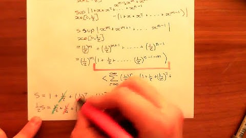 C[a,b] with the Supremum Metric is Complete Part 3