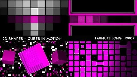 VJ LOOPS - Cubes In Motion Animation