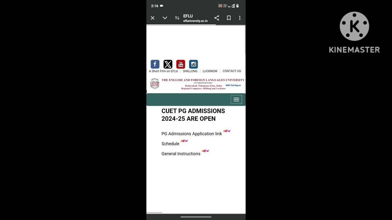 The English and foreign languages University registration open # registration start