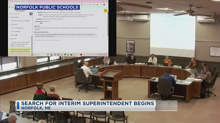 Search For Interim Superintendent Begins