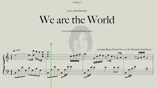 We are the World  -  Easy Piano chords