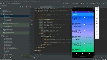 Demo app dự báo thời tiết trên android | Code Java
