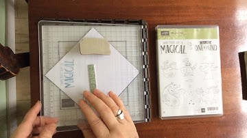 Stamparatus How to create the perfect image. #2. Using a square template