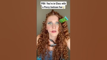 POV: You’re in Class with a Percy Jackson Fan 🔱