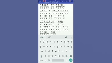 Cryptogram Puzzle #1  Android Quote Answer