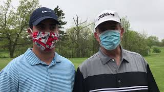 Golfing at Sheridan Park on Memorial Day weekend.