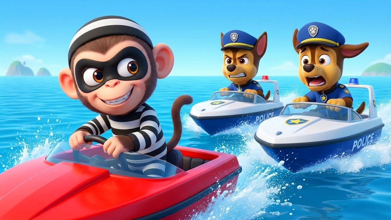 Спасательная операция на скоростном катере! | Кинологическая служба полиции против обезьяньего ба...