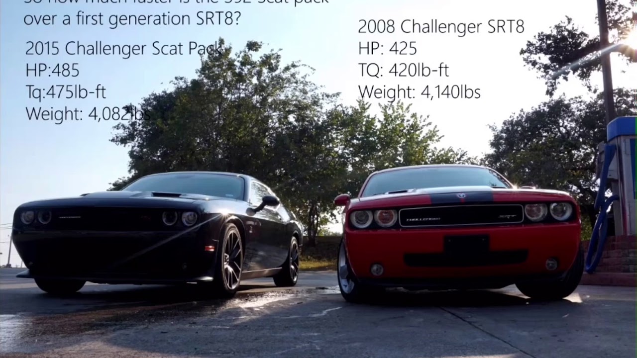 392 Scat Pack Vs 2008 SRT8 YouTube