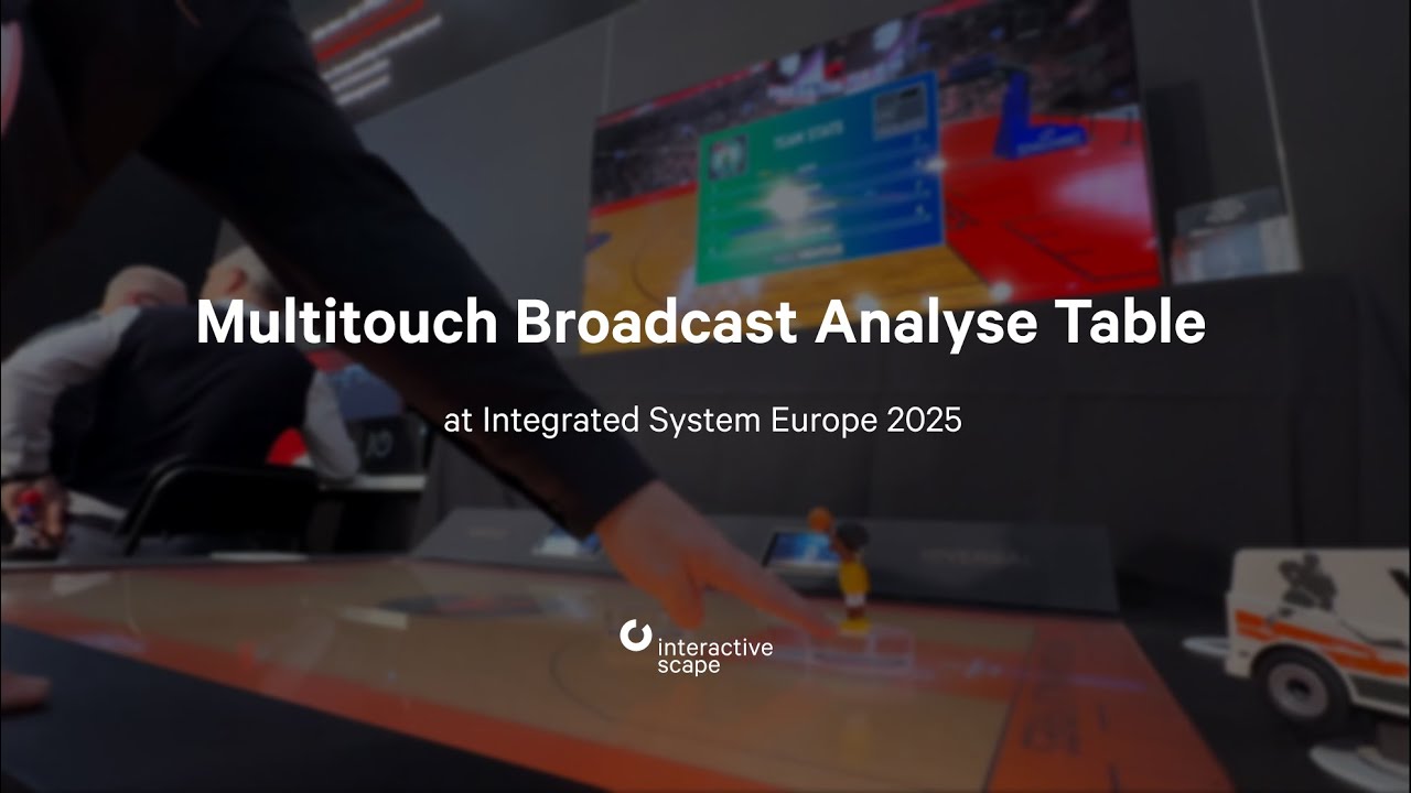 ISE 2025: Ventuz' Broadcast Analyse Table powered by Scape X®