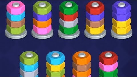 Nut Sort Puzzle Levels 81 82 83 84 85 86 87 88 89 90 Gameplay