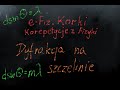 Dyfrakcja na szczelinie - Optyka - Fale i optyka /Fizyka szkoła średnia/