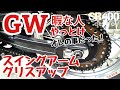 SR400 スイングアーム ピボットシャフト グリスアップ