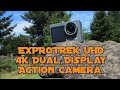 EXPROTREK UHD 4K action camera. Unboxing, Video Image Stabilization tests and Photos.