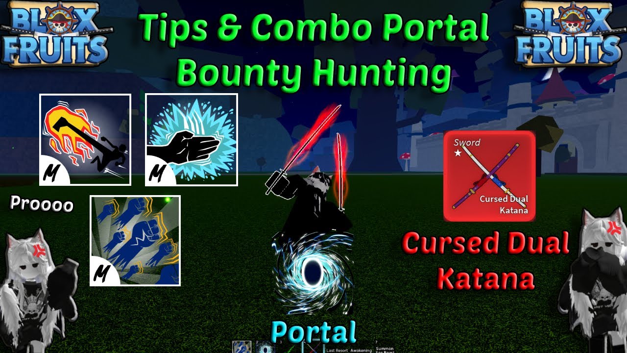 Mink V4 Portal Combo Easy 30M + God Human + CDK (Blox Fruits Bounty  Hunting) Road to 30M Honor 