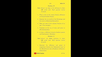 BEGC 101 Previous Year Question Paper | December 2020 Shorts