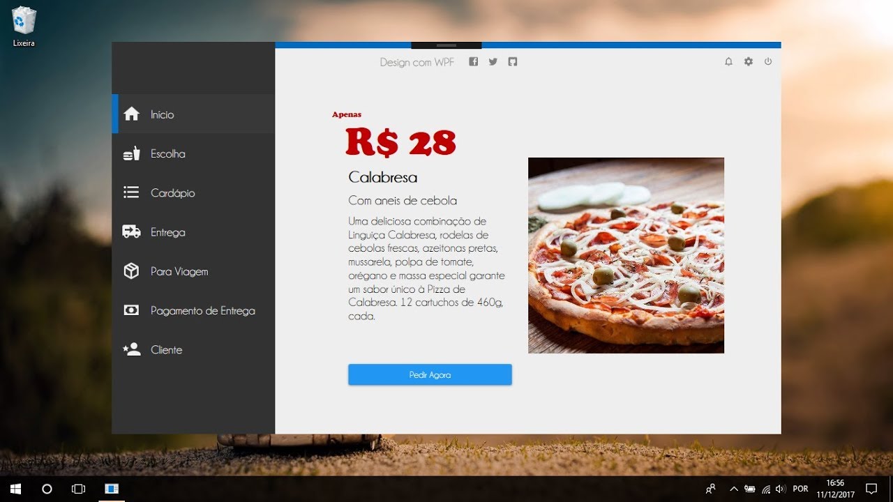 c wpf material design ui fast food sales youtube sign out form template