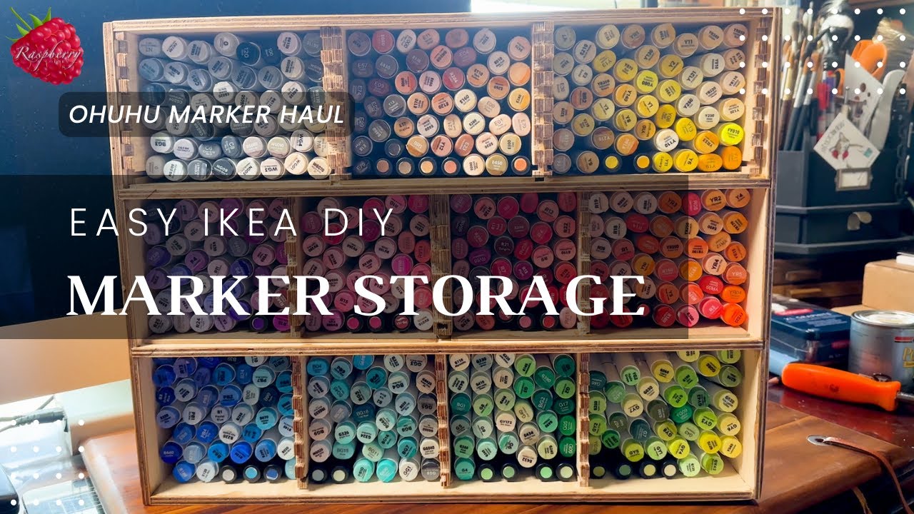 Diy Ikea 400+ Marker Storage with Ohuhu 320 Marker haul and unbox