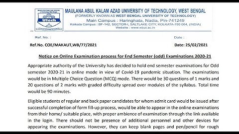 MAKAUT ODD SEM 2020 FULL EXAMINATION PROCESS| MCQ QUESTION, WEBCAME, DEMO EXAM PROCESS|