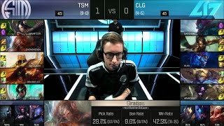 CLG vs TSM 2 Games - NA LCS Summer 2016 W5D3 - Counter Logic Gaming vs Team Solomid