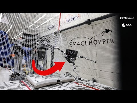 SpaceHopper - The robot that learned to move in weightlessness