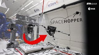 SpaceHopper - The robot that learned to move in weightlessness