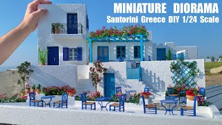 Santorini Diorama DIY  Build a REALISTIC Miniature Scale Model of Greece in 1/24 Scale