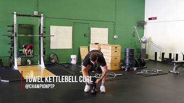 Towel Kettlebell Curl