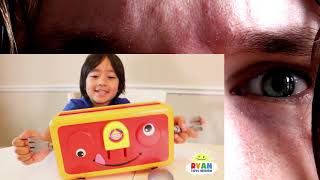Ryan plays Crazy Toasters Game with Kinder Surprise Egg for Winner! CRAZY REACTION!!!