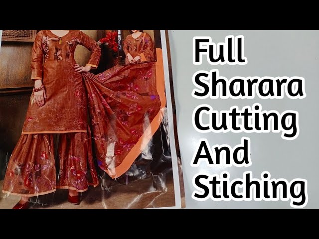 Sharara Cutting and Stitching | Sharara Cutting and Stitching | By AMINA  BoutiqueFacebook