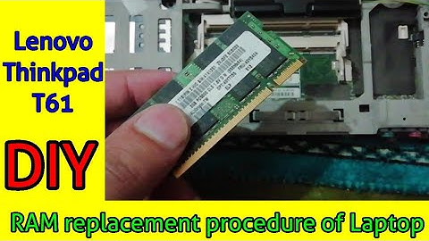 How to upgrade or replace RAM of your laptop DIY | Lenovo Thinkpad T61