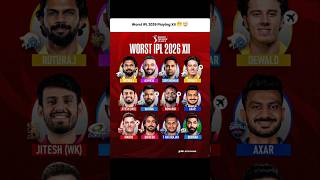 Worst IPL 2026 Playing XII 😬🤯 #ipl2026