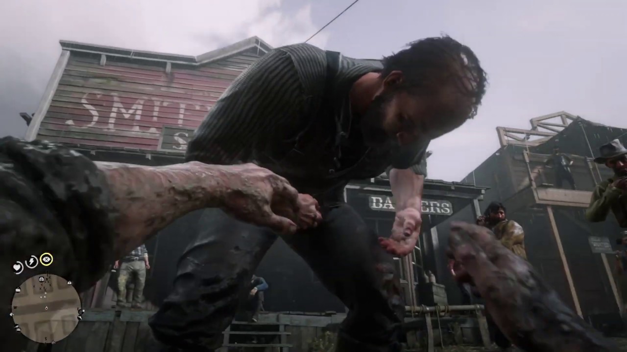 RDR2: Fight with Tommy (1st Person) Full Beard 10/10 Fat Arthur
