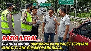 POLISI TILANG PEMUDIK DIJALAN YANG TERNYATA ADALAH PERWIRA TINGGI POLISI, DIPECAT LANGSUNG DITEMPAT