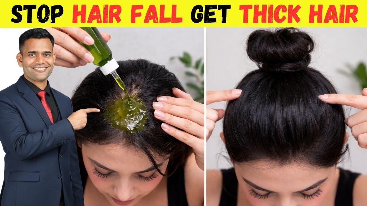Лучшее масло для стимуляции роста волос | Предотвращает выпадение волос и способствует их росту -...
