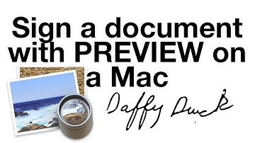 Digitally sign a document on a mac with Preview