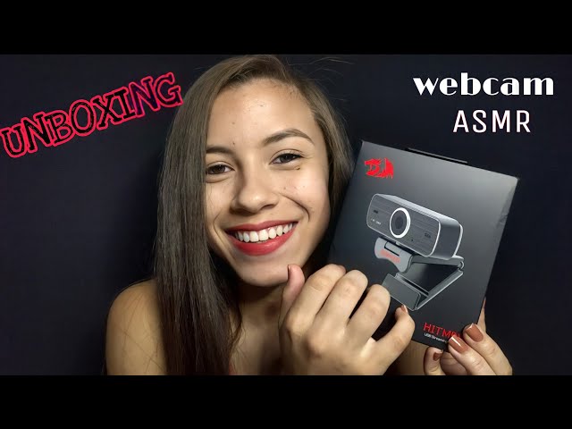 (ASMR PORTUGUÊS) Unboxing Webcam Redragon Hitman |Voz Suave e Sussurros