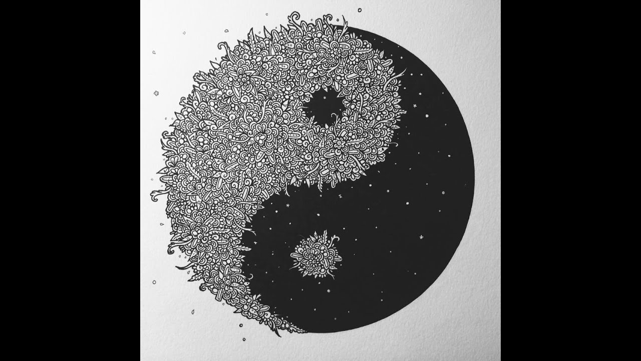 Dessin Yin Yang Zentangle Youtube Dessin Yin Yang Zentangle Youtube