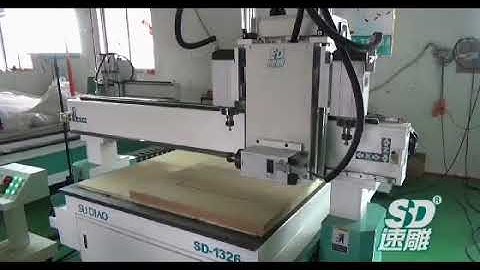 Wood Door CNC Router Machine Spindle Rotate 90 Degree for Lock Hole Drilling