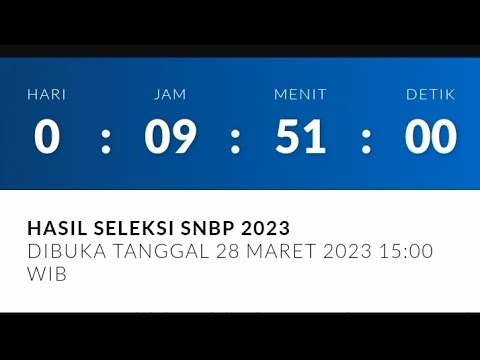 Cara Membuka Pengumuman SNBP 2023 { Cara Melihat Hasil Seleksi SNBP 2023 }