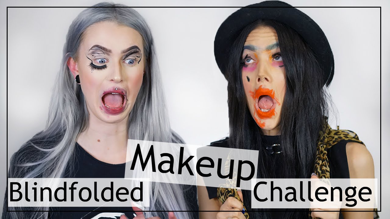 Blindfolded Makeup Challange ft Linda Hallberg