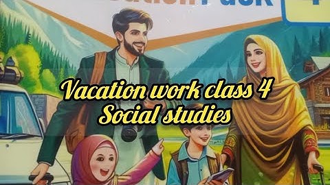 #Class 4#sst Summer Vacation homework 2025#Dare Arqam school#grade4#svt​#2025​ #youtubevideo