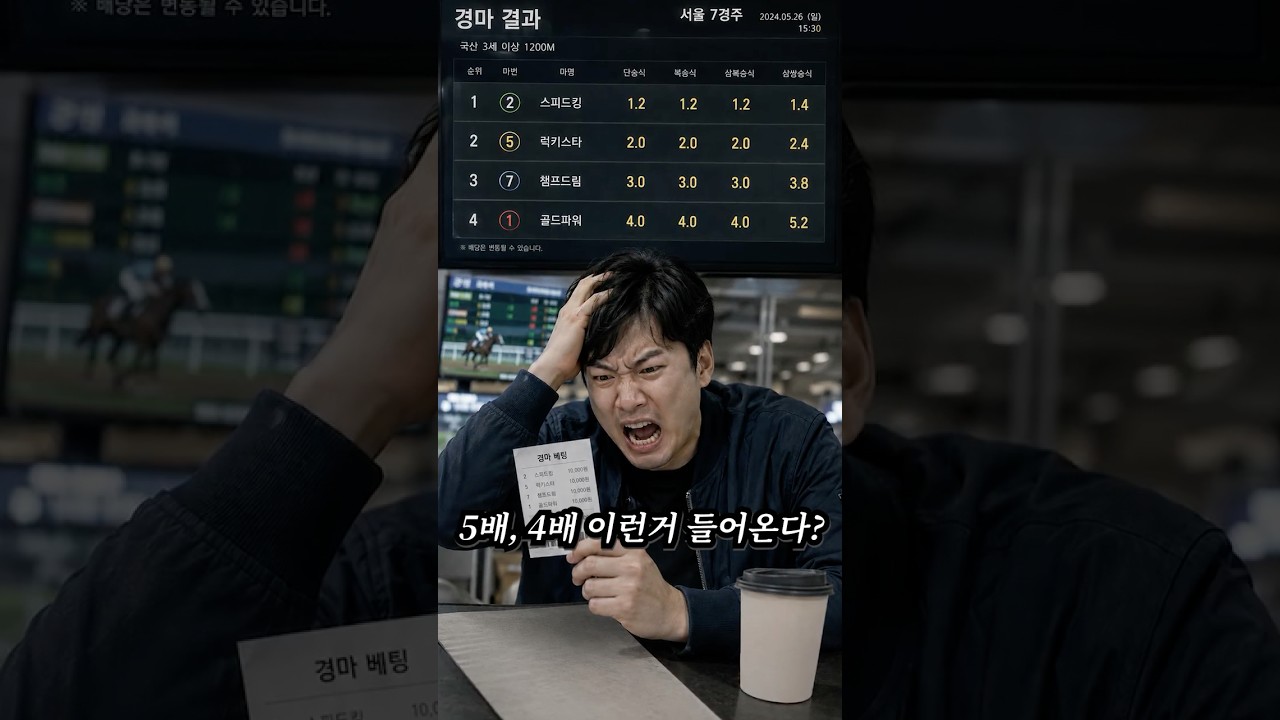 이런 경마, 여러분은 어떻게 보시나요?
