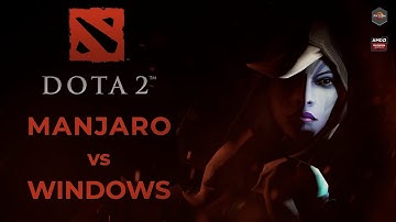 Dota 2 | Manjaro vs Windows | 1440p | RX 5700 + Ryzen 9 3900 |