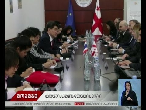 ლევან დავითაშვილი ტაილანდის სამეფოს დელეგაციას შეხვდა