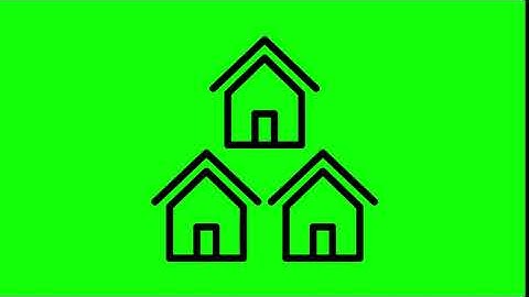 Animated Neighborhood Icon on Green Screen With Pop-up Sound