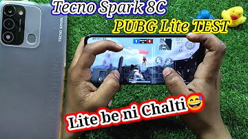 Spark 8C PUBG Lite Test | Tecno spark 8C  pubg lite gameplay | Graphics fps performance keya ha