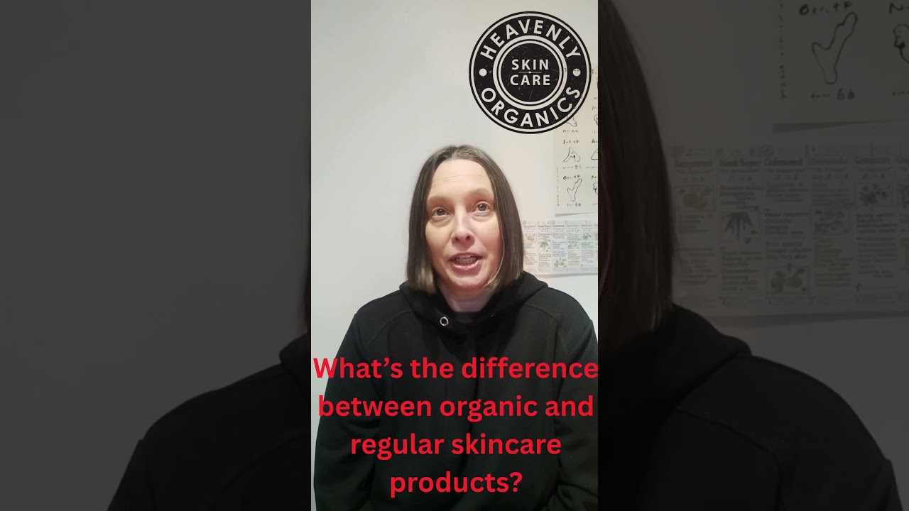 What is the difference between organic and regular skincare products?