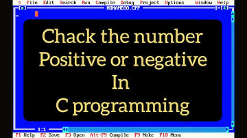 how to check number positive or negative in c programming